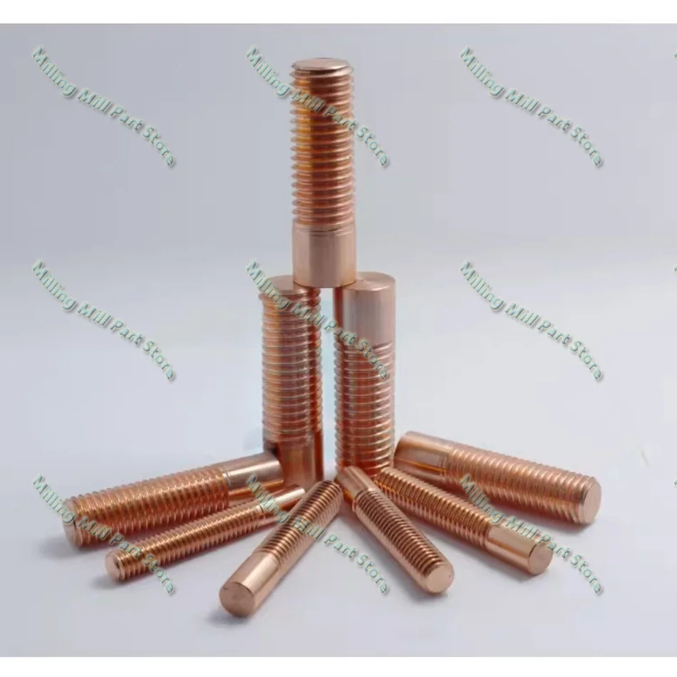 Pure Copper Tapping Electrodes for Spark EDM Thread Electrode Discharge Red Copper Screw Tooth Metric M2-M20