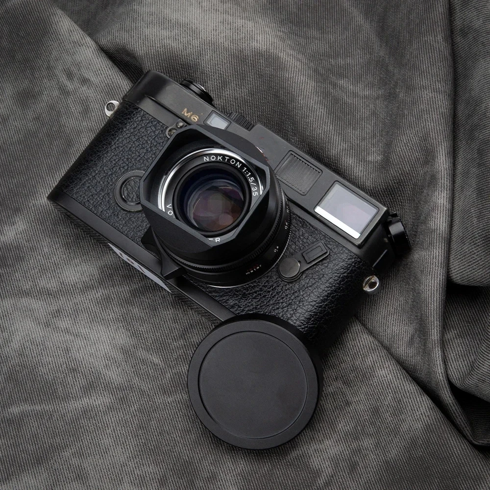 

Lightweight Square Metal Lens Hood LH-6 Replaces for Voigtlander NOKTON Vintage Line 35mm F1.5 TYPE I II Lh12 Lens Hood with Cap