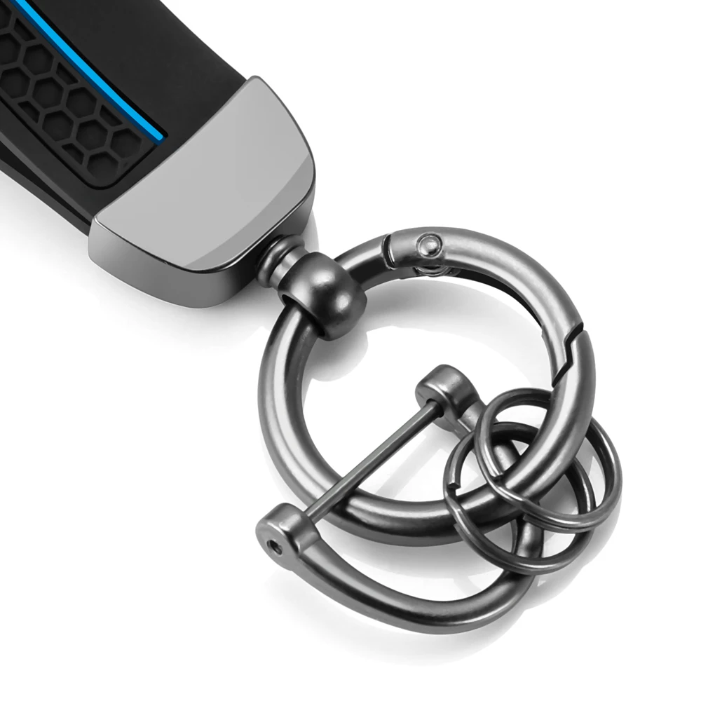 جديد سيليكون سلاسل المفاتيح للنساء الرجال حزام خصر مشبك حلقة تسلق سيارة قلادة سلسلة مفاتيح خواتم كيرينغ حقيبة الهدايا