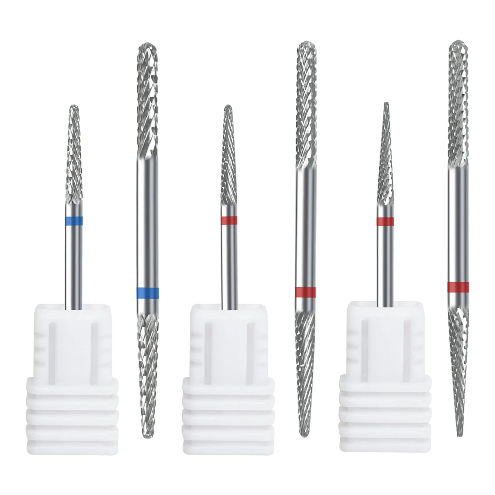 

Сверло для кутикулы с двойной головкой 3/32 дюйма, профессиональное сверло для ногтей из карбида вольфрама с заостренной/круглой головкой F/M для электрических дрелей для ногтей