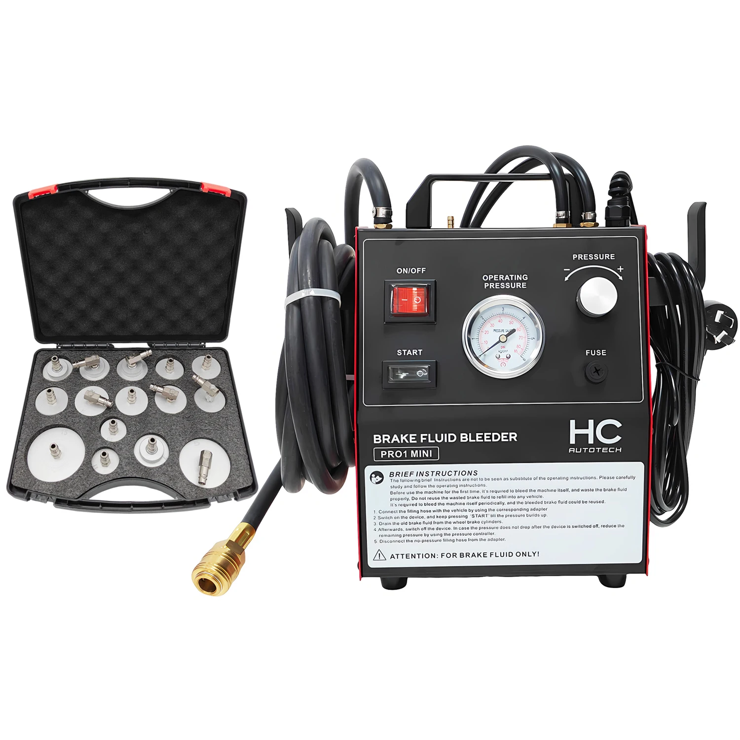 

Motorized Pulse Brake Fluid Replacement Machine Car Efficiently Brake Oil Fluid Bleeder 0.6~3 Bar 110V/220V