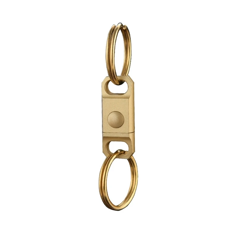 

Dense Bronze Quick Separate Keyring Double Cycle Locking Structure For Backpacks Camping Equipment Storage