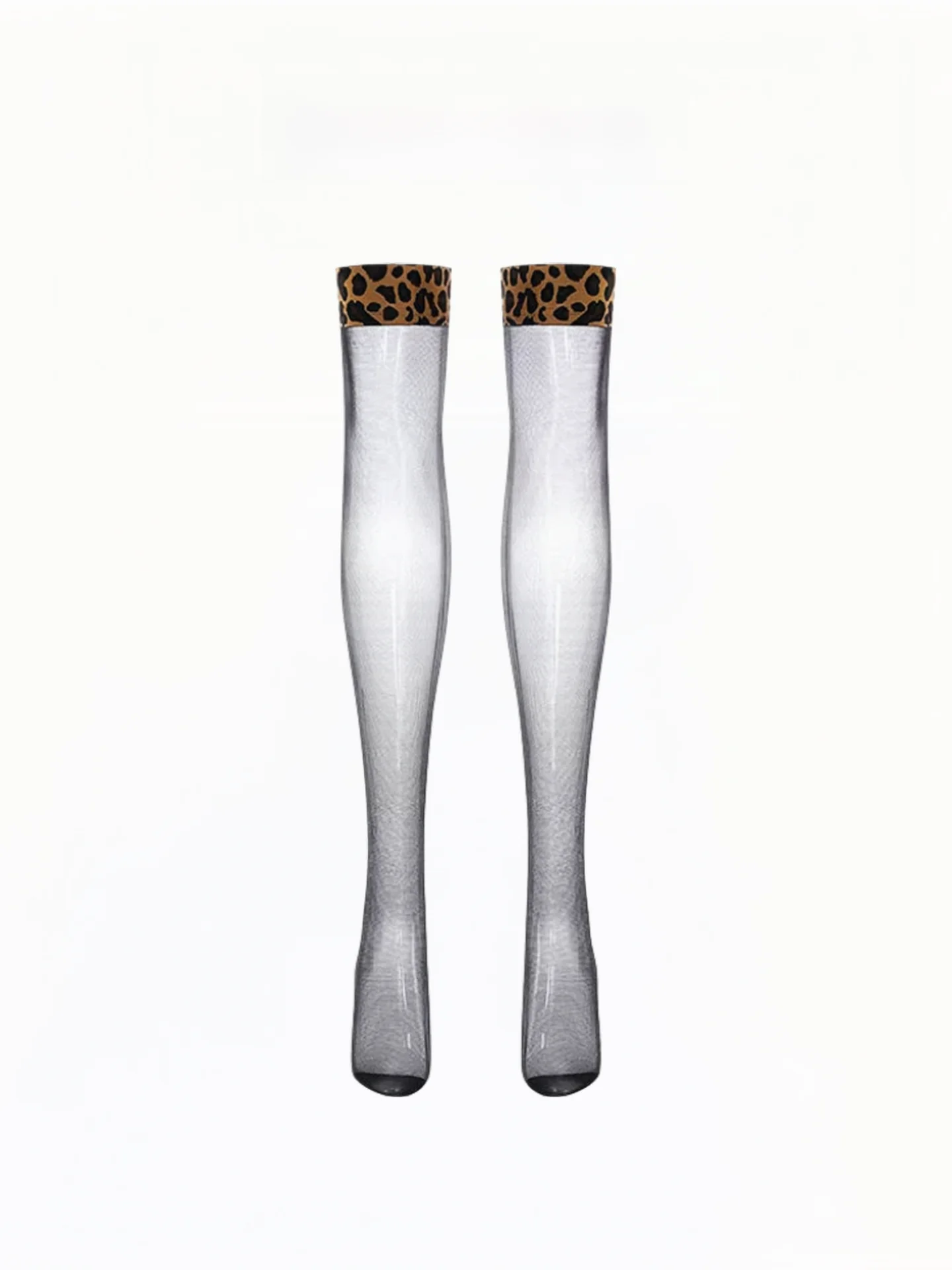 

2026 New Sexy Leopard Print Silky Thin Over-Knee High Tube Socks Women's Sensual Thigh-high Temptation High Tube Socks