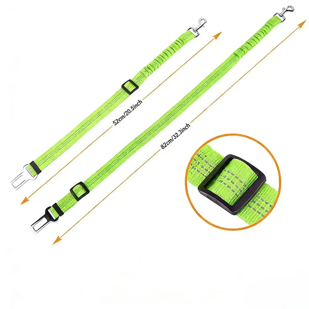 Dog Safety Leash Adjustable Retractable Cushioning Elastic Pet Leash Car Seat Seat Belt Safety Rope Tug Rope image 6