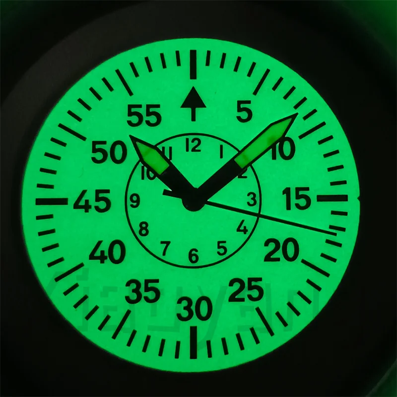 29mm Pilot Watch Dial Hand Set Super Green Luminous Fit NH34 NH35 NH36 NH38 ETA2824 2836 PT5000 Miyota Series Movement WatchPart