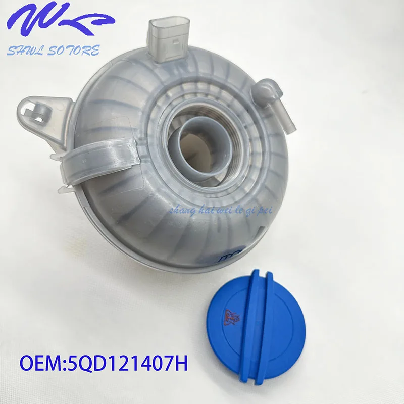 

OE 5QD121407H 5Q0121407T Car Coolant Reservoir Expansion Tank For VW Golf MK7 Passat Audi A3 5QD 121 407