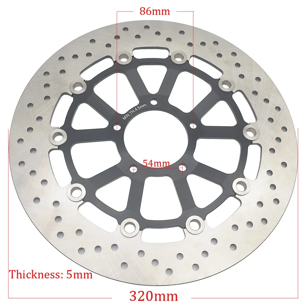320mm Front Brake Disc Rotors For DUCATI Monster 796 2010-2013 797+ 2018-2020 821 2015-2020 1100 2009-2013 Monster 937cc 2021