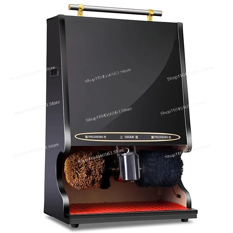 Automatic Induction Five-Brush Shoe Polishing Machine - Electric Smart Shoe Shiner for Hotel Lobby & Home (Commercial/Home Use)