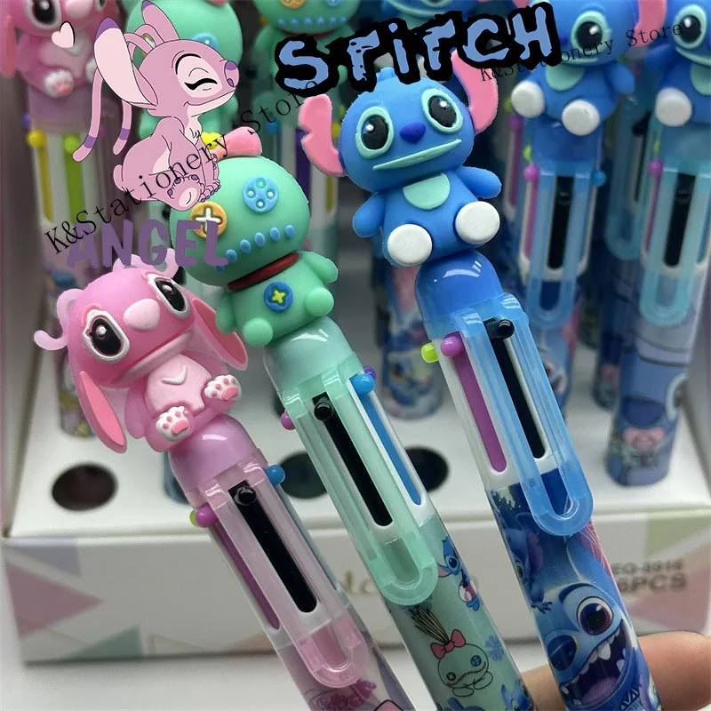 Kawaii Stitch Ballpoint Pen School Student Pens Press School Acsesories School Supplies Stationery Stitch Gel Pen Ball Point Pen