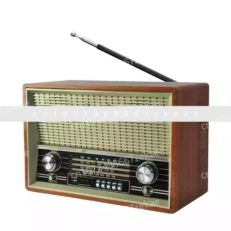 

Retro Radio Desktop Old Man Old-fashioned Card Bluetooth Speaker Remote Control FM Medium Wave Shortwave Broadcast