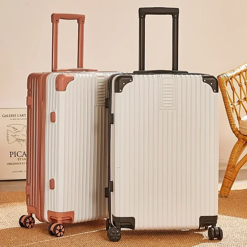 100% Aluminum-Magnesium Luggage: 20-28 Inch Trolley Cases - Carry-On with Cup Holder, Durable Travel Bags Luggage Set  Suitcase