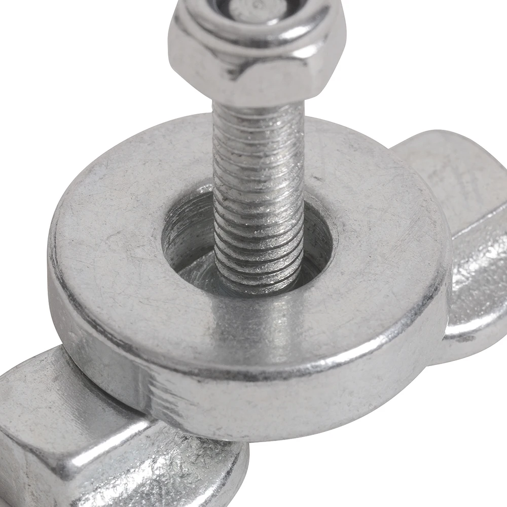 قضبان ربط بمسمار ملولبة مزدوجة ، قضبان مسار L لسرير الشاحنة أو المقطورة للتحكم في البضائع ، 4 * ، M6 ، M8 #6