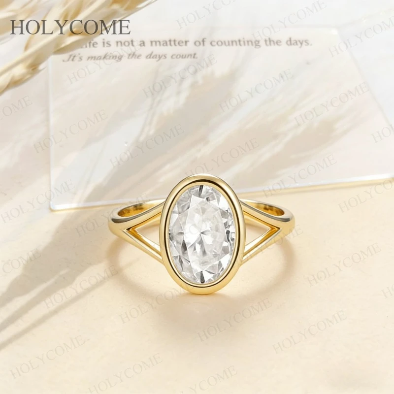 

Овальное кольцо с муассанитом, цвет D, на заказ, 7x104 мм, VVS1, ювелирные изделия высокого качества для женщин, подарки на день рождения, свадьбу, вечеринку, подвески