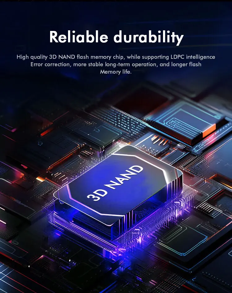 HUADISK SSD NVMe M2 1 TB 512 GB PCI-e 3.0X4 interne Festplatte 2280 SSD 256 GB 128 GB Solid-State-Laufwerk für Desktop-PC Laptop – Detail 12