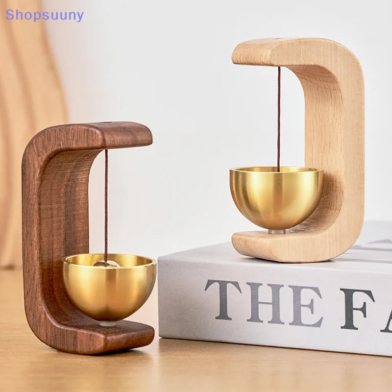 [SU]Doorbell Wood Bell Gentle Sound Bell Entrance Decorative Doorbell Wind Chimes Cute Room Decor Door Hanging Decoration[SU]