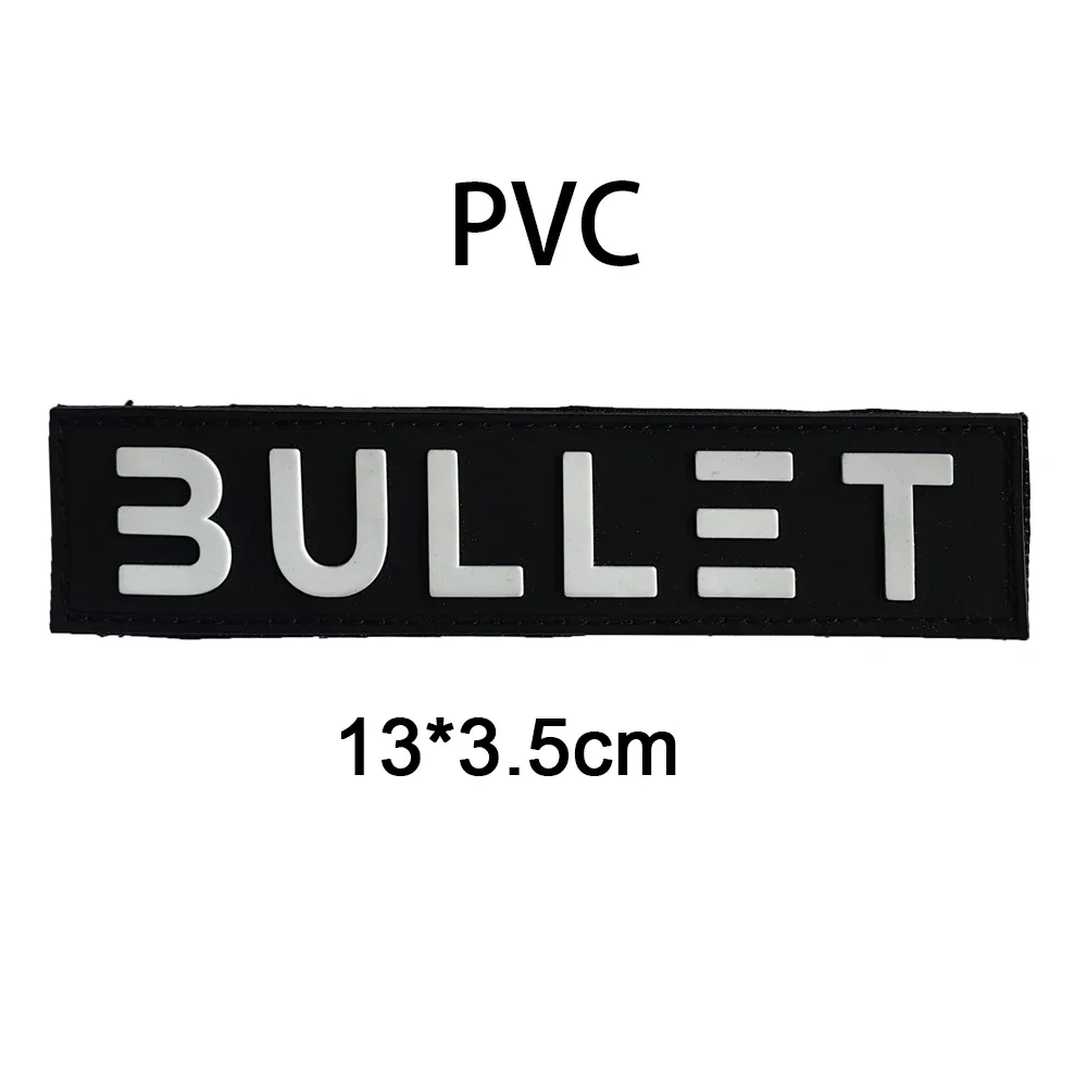 1Pcs Embroidery PVC Patches Positive Negative Tactical Badge for Backpack ATHLETE Tags