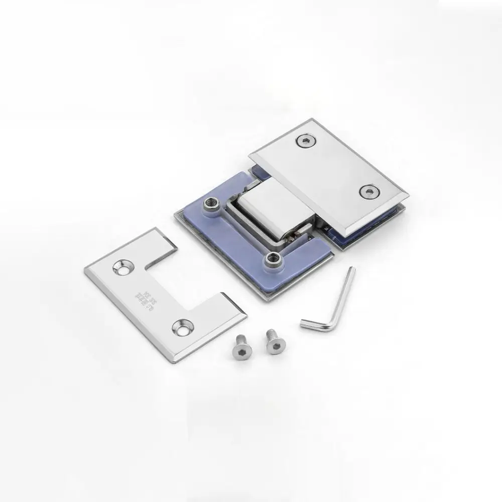 Stainless Steel Bathroom Door Hinges 90°/135°/180° Silver/black/golden Glass Door Bracket Clip Solid Sheet