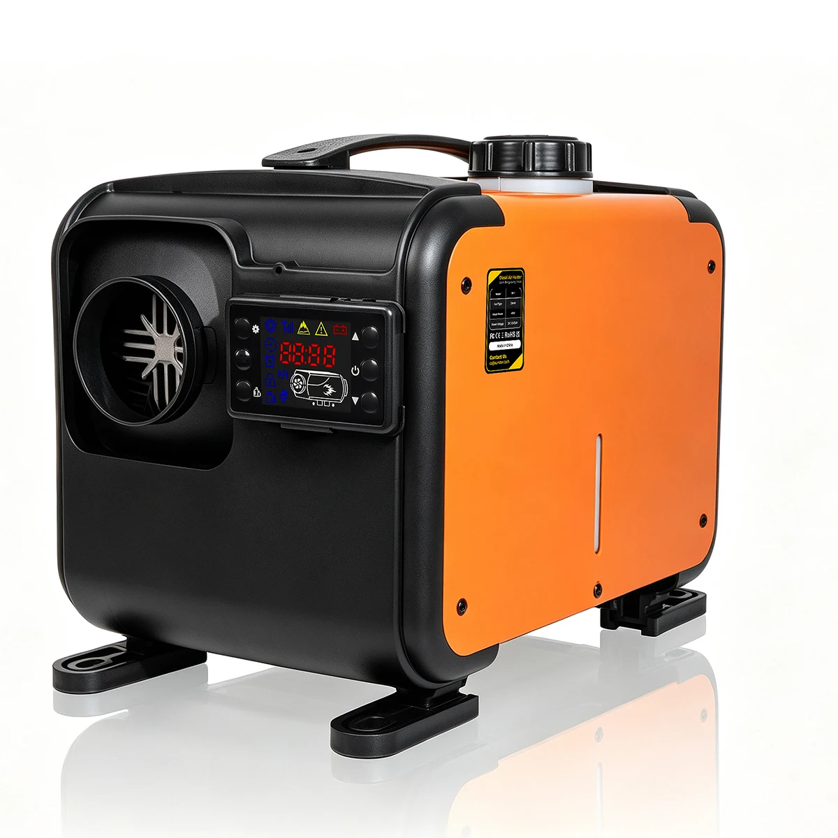 Sunster Diesel Air Heater 8KW 12V 24V Sound Dampeners LCD Switch Car Parking Heater For Car Trailer Truck Diesel Parking Heater
