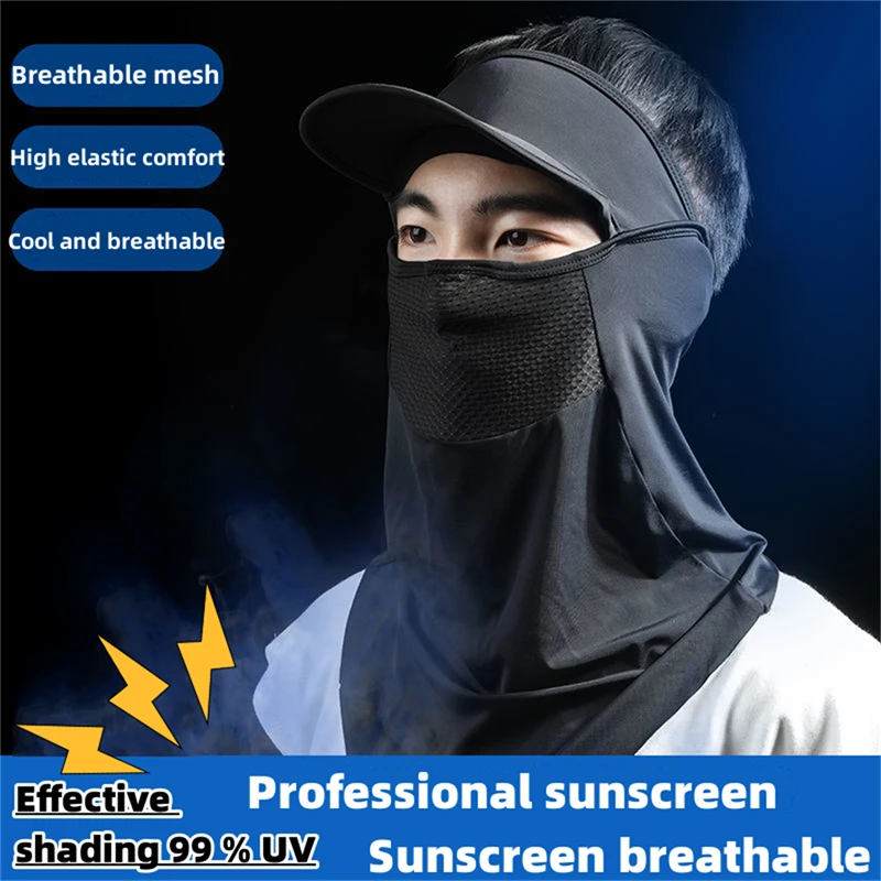 Gorra de ciclismo con protección solar para hombre y mujer, pasamontañas deportivo para pesca, casco de motocicleta y bicicleta, visera para el sol, Verano