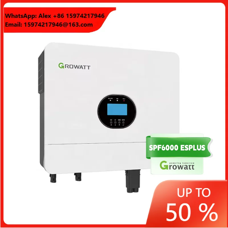 Growatt 10KW 5KW 6KW Low Frequency Pure Sine Wave Off Grid Mpp Hybrid Solar Inverter For Home Appliance