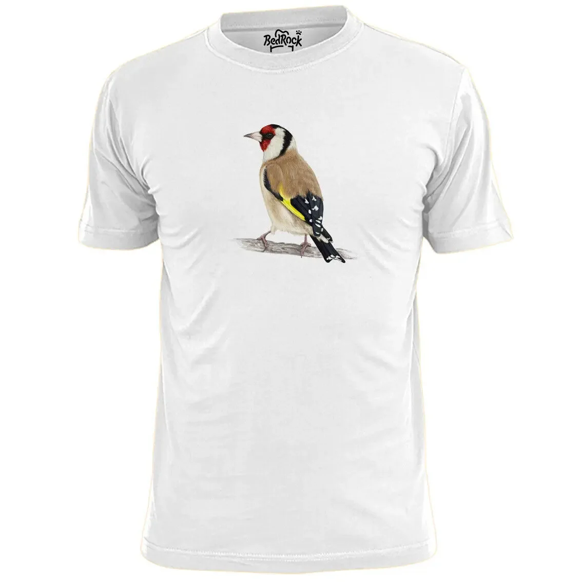 Mens Goldfinch Bird T Shirt Wildlife Ornithology Twitcher Extinct