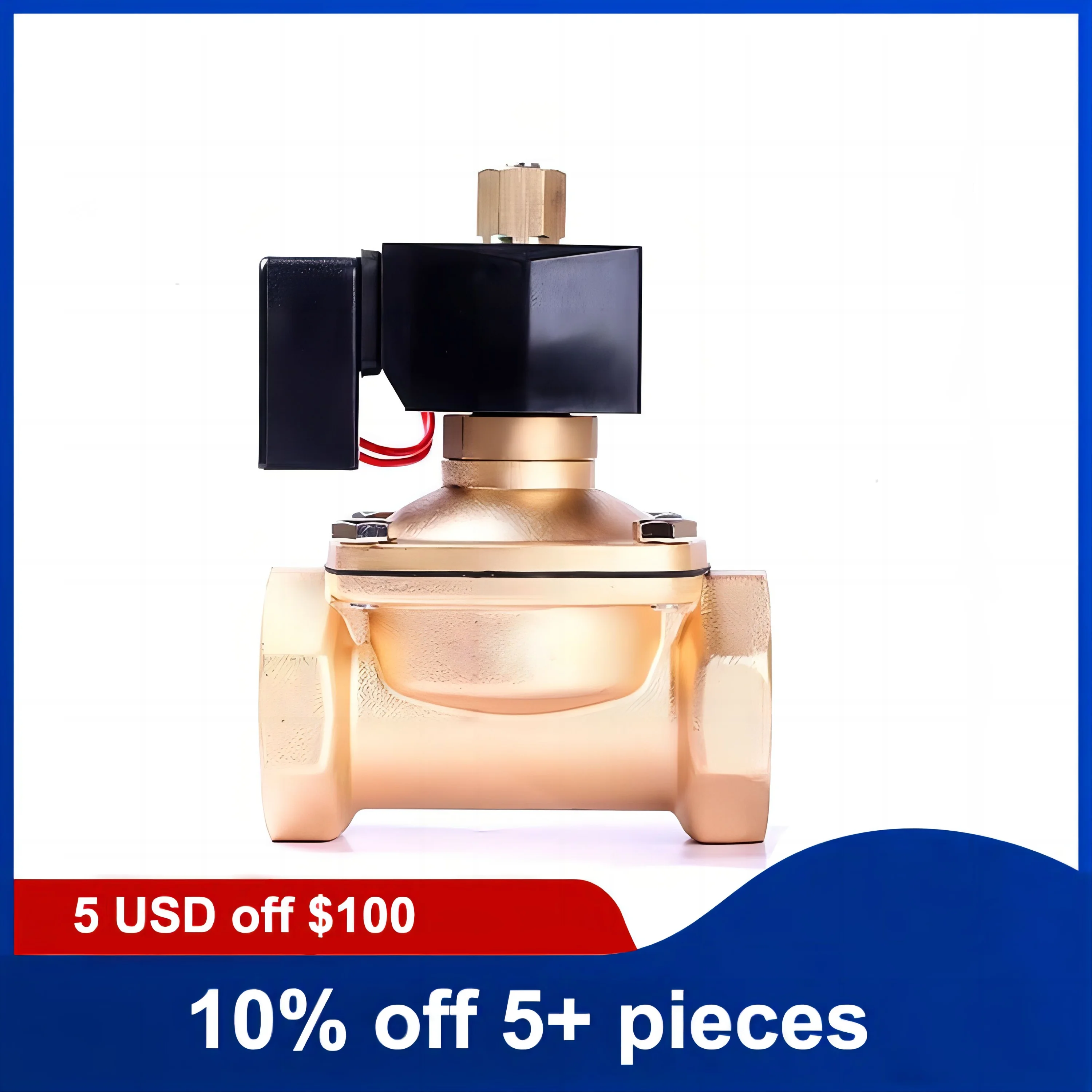 

2'' Brass Non-Hot Normally Open Solenoid Valve 220V 12V 24V Solenoid Valve For Long-time Working