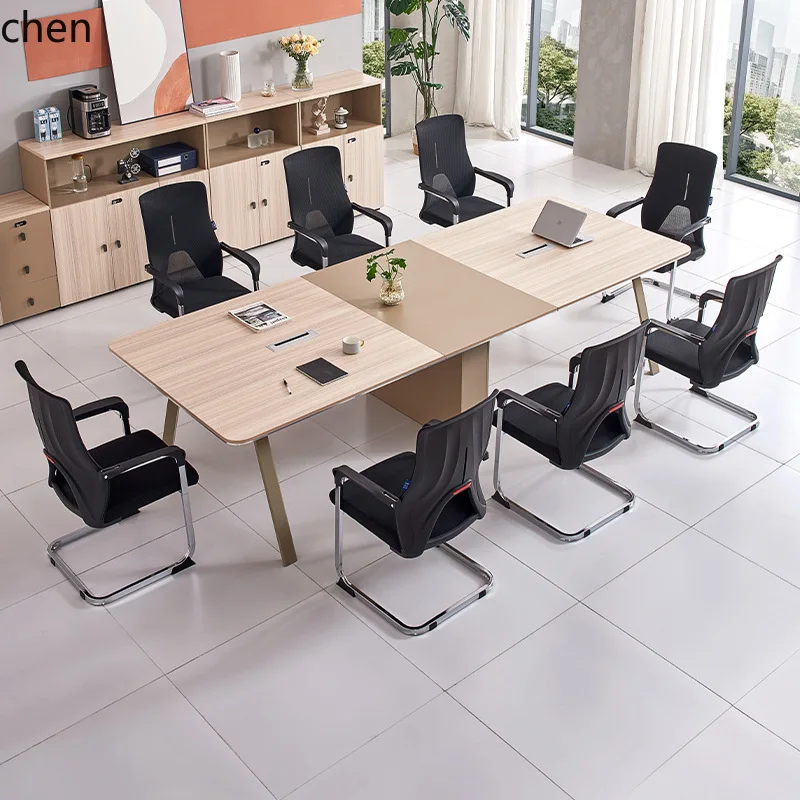 HXL Office Conference Long Table Reception Negotiation Table and Chair Set