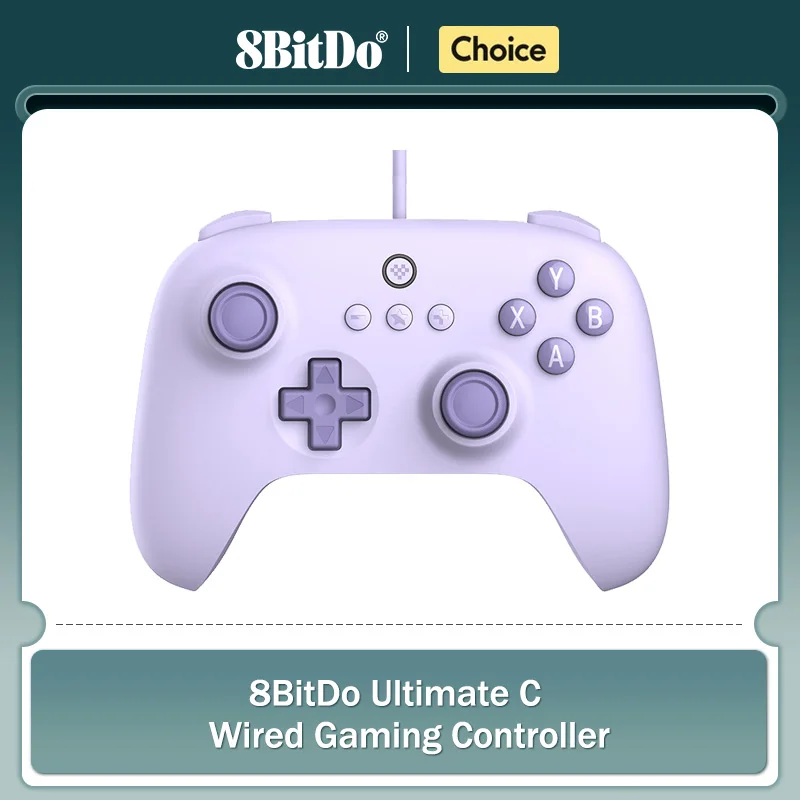 8BitDo Ultimate C Wired Gaming Controller for PC Windows 10, 11, Steam Deck Raspberry Pi Android Accessory