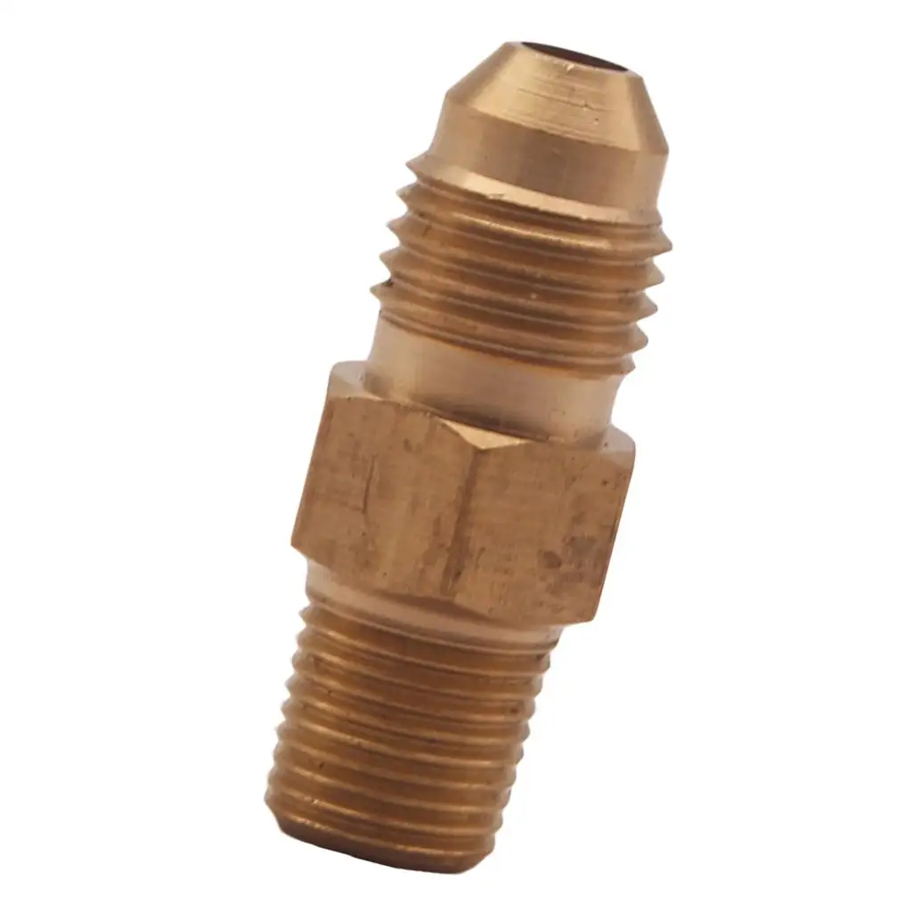 Oil Gas Adapter Brass Fitting Leak Proof NPT Adaptor Straight Joint for Fuel Line Installation