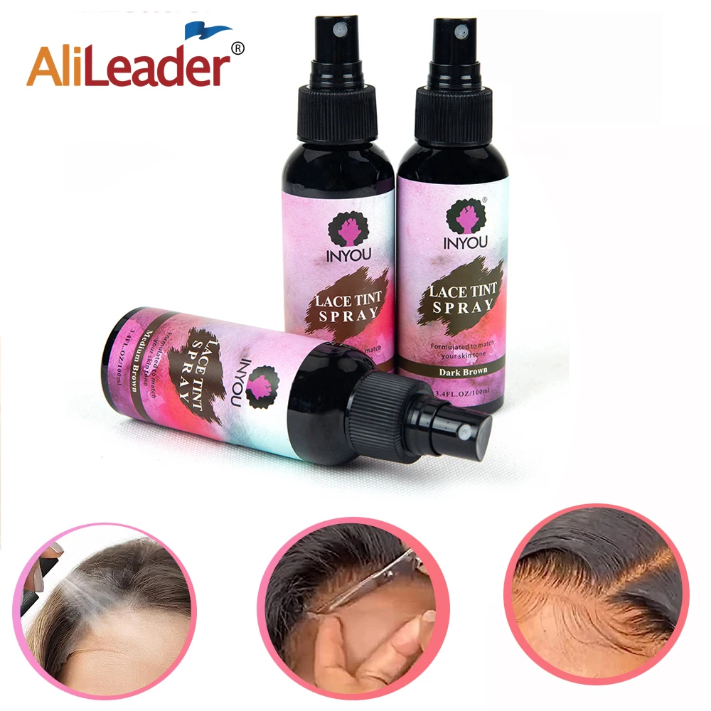 Lace Tint Spray For Wigs Mousse Quick Dry Inyou Lace Tint Spray For Wigs Concealer Natural Look No Residue Lace Tint Spray