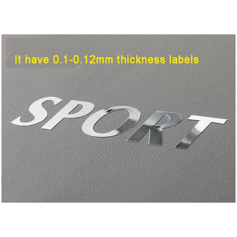 50Pcs A lot Custom Transfer Sticker 3D Gold Metal logo Personalized DTF print Crystal label Waterproof decal foil hollow UV DIY