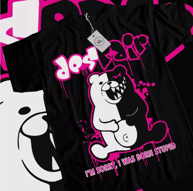 Danganronpa Junko Komaeda T-shirt Monokuma Despair Manga Monobear Hopes shirt