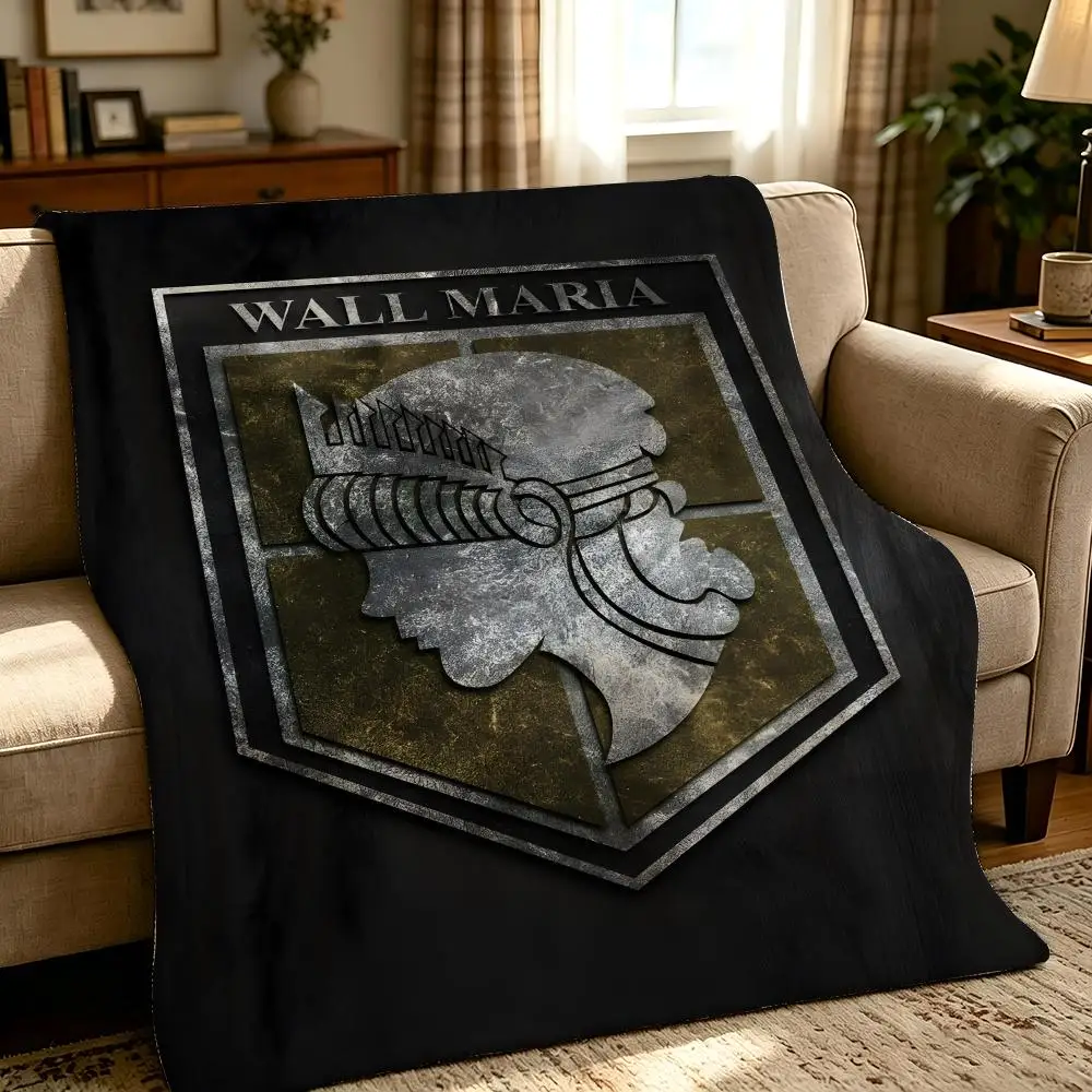anime A-Attack on Titan-n Throw Thick Comfort Flannel Quilt, Multi-scene Use Indoor Outdoor Daily Nap