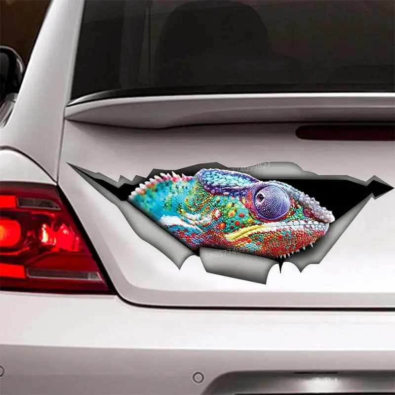 

Chameleon reptile Car Sticker Pet Animal Waterproof Vinyl Decal on Bumper Rear Window Laptop Self-adhesive Decal SH145