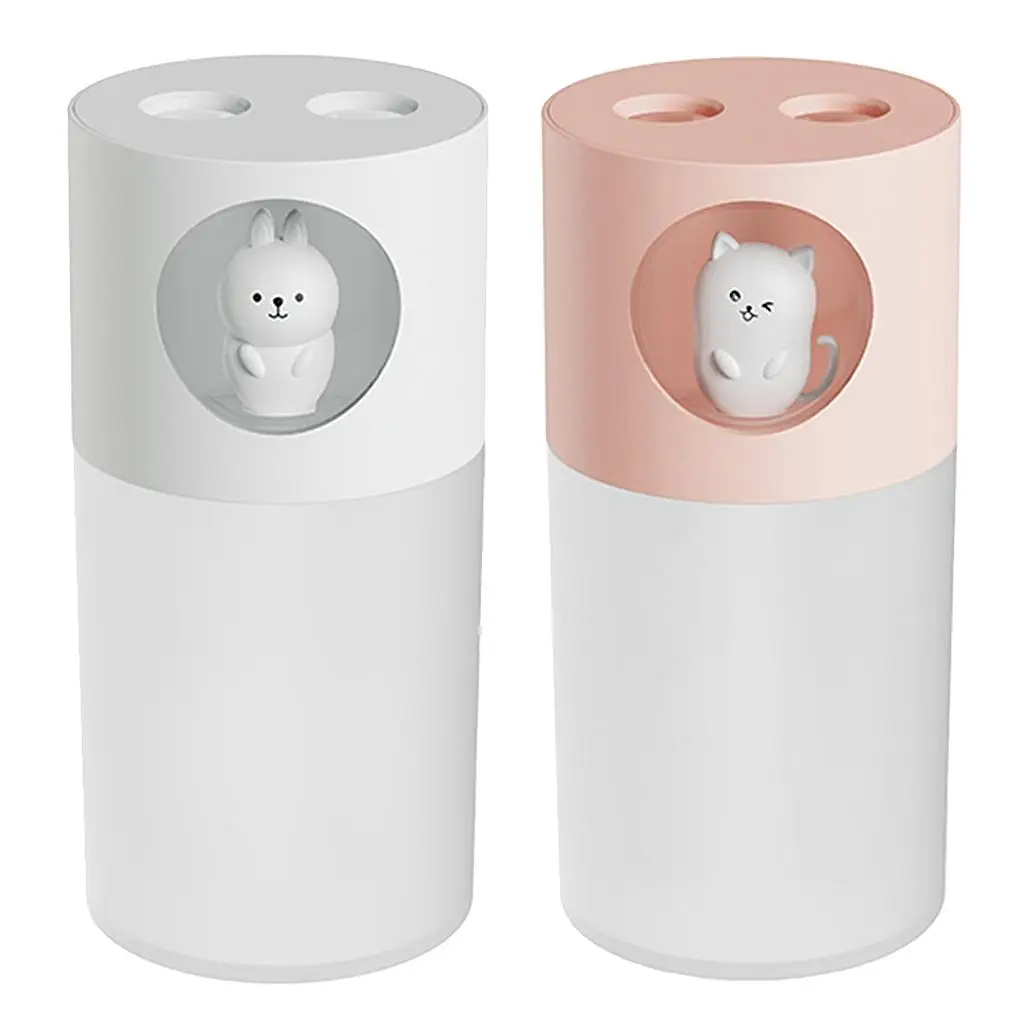 Портативный мини-увлажнитель, небольшой увлажнитель с прохладным туманом на 280 мл, USB-увлажнитель для детской спальни, дома