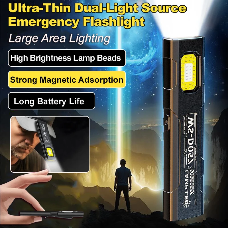 

Car Emergency Magnetic Light/ Multi-Function Super Bright Flashlight/ Mini Portable Flashlight/ Long-Lasting Battery Life for