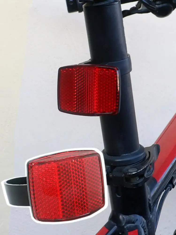AliExpress NONE Bicycle Reflectors Bike Front and Rear Reflectors Bike Cycling Safety Warning Reflectors for Handlebar and Seatpost Night Riding