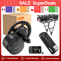 BAFANG 36V 250W 500W Mid Motor Drive Conversion kit 15.6Ah 24Ah Li-ion Battery Eletrical Bike Ebike Motor Kit For City Commute