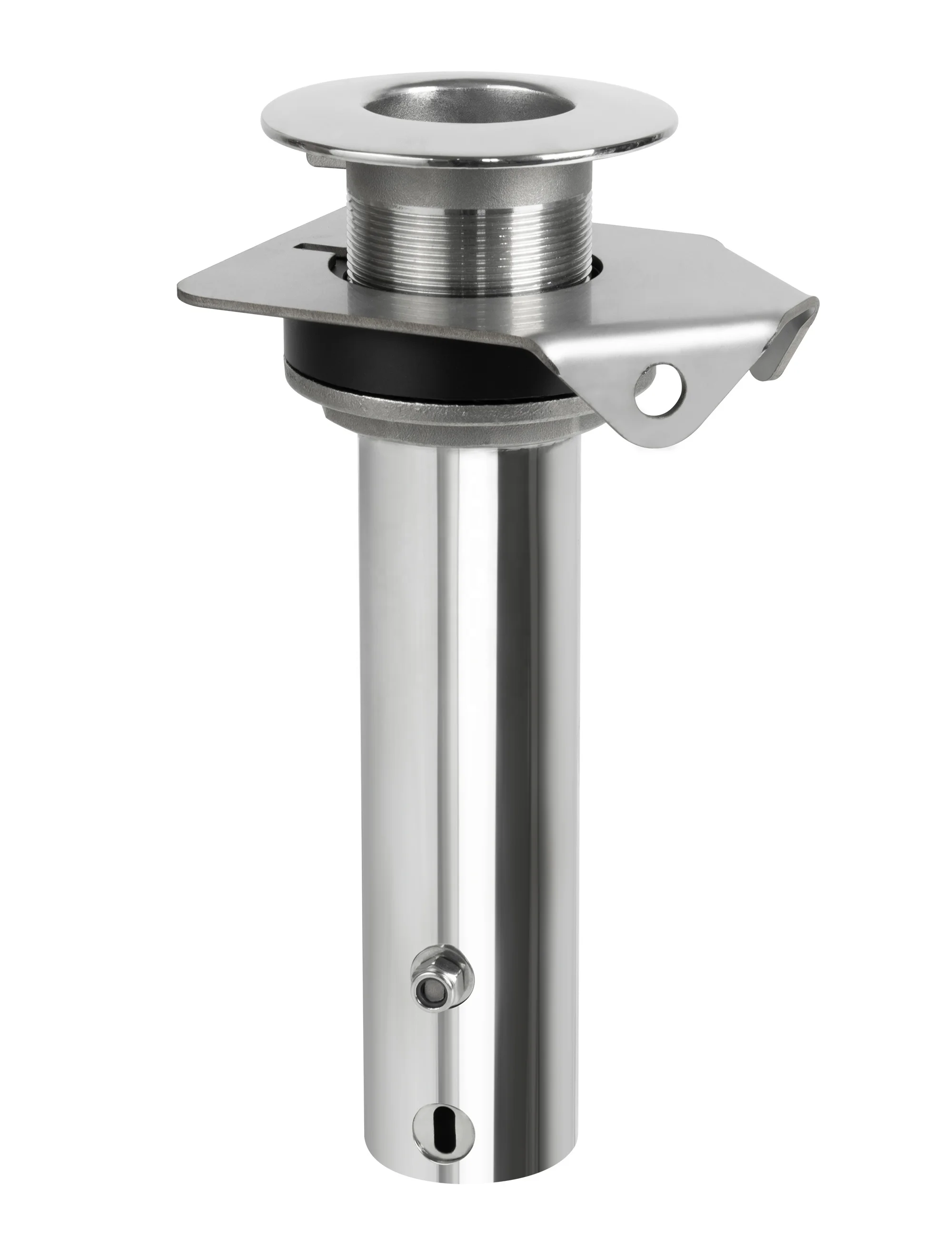 

316 Stainless Steel Heavy Rod Holder with Pin Nylon Sleeve and 15° or 90° Angle for Boat Fishing