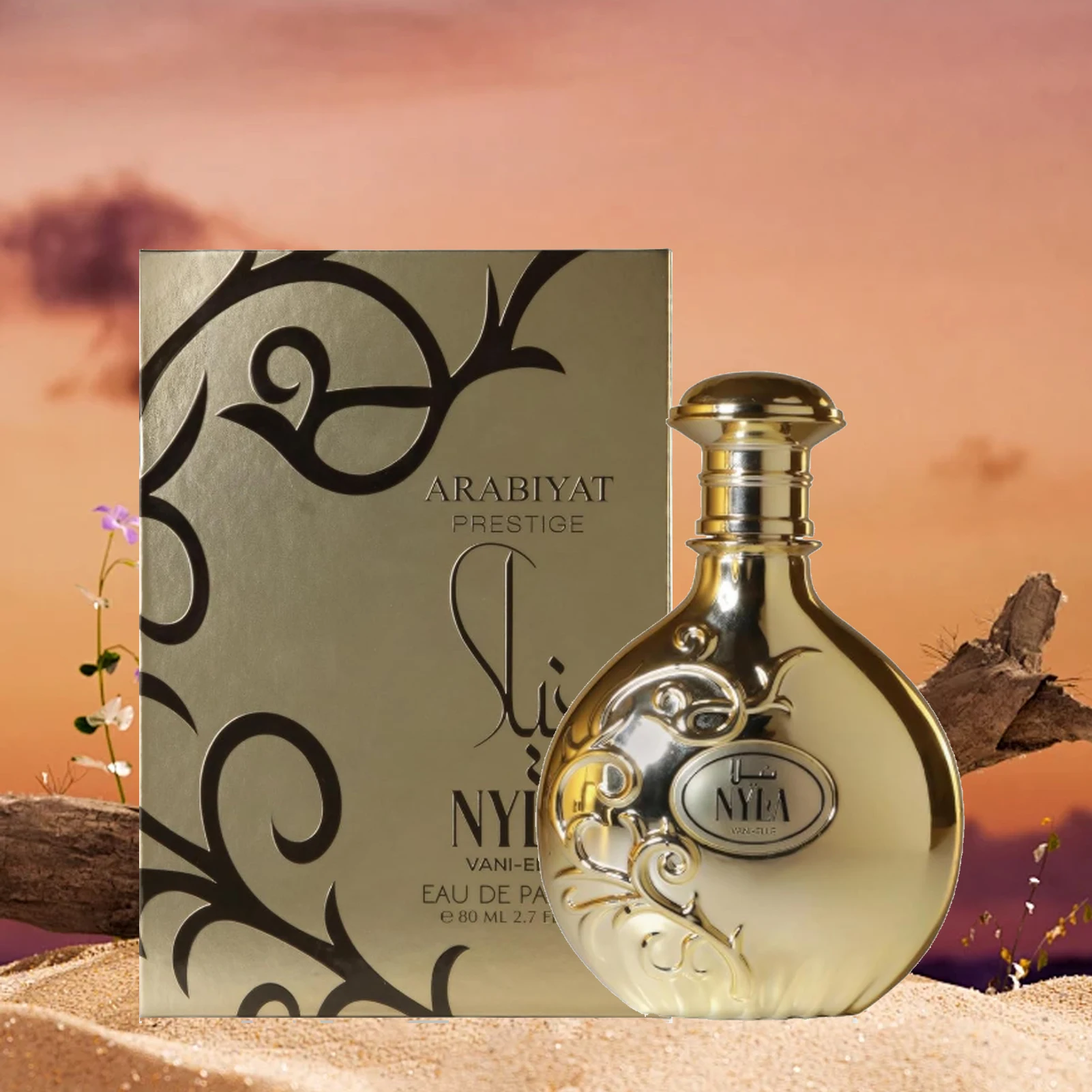 

Arabiyat Prestige Nyla Eau De Parfum Vani Elle 80ml EDP - Exquisite Floral Gourmand Fusion of Creamy Vanilla PERFUME