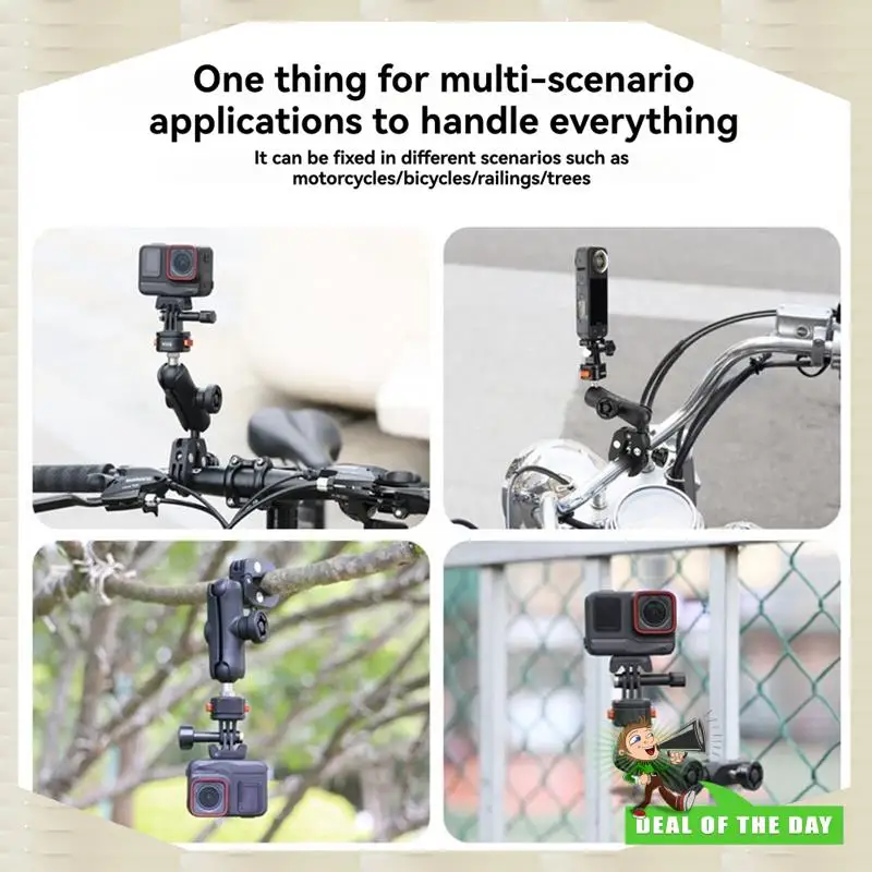 

24-Hour Delivery Magnetic Quick Release Clamp AC-16 Cycling Shooting Motorcycle Panoramic Mount For Insta360 DJI Sports Camera I