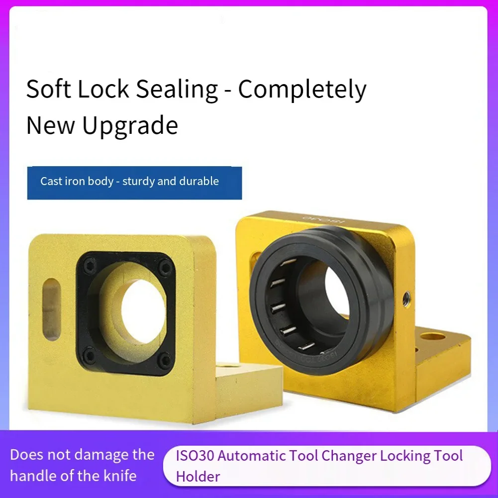 

Держатель инструмента с ЧПУ ISO30, прямоугольное приспособление для ручки станка, безопасный конический замок для повышенной стабильности