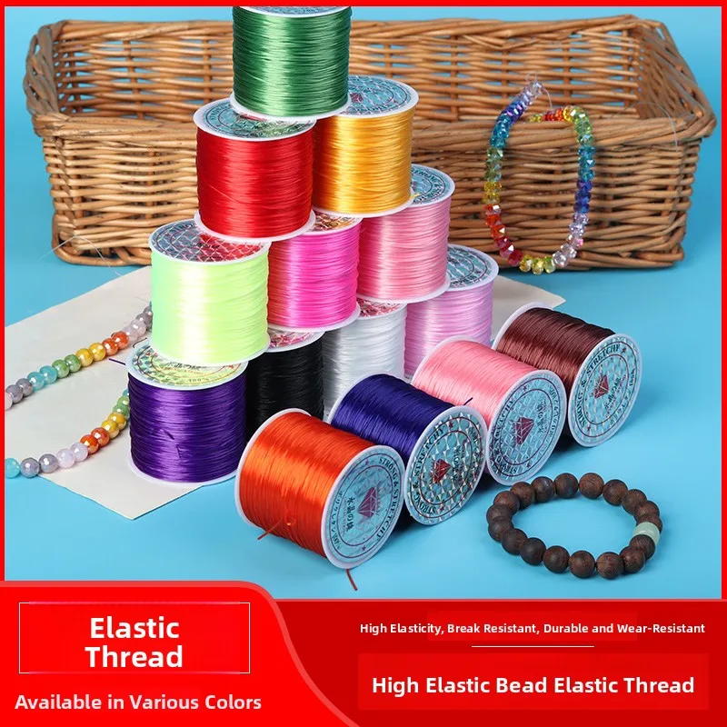 

High Elastici Wear-Resistant Crystal Beads Stringing Line Pearl Bracelet Elastic Line Wenhua Buddha Beads Rope Special Use