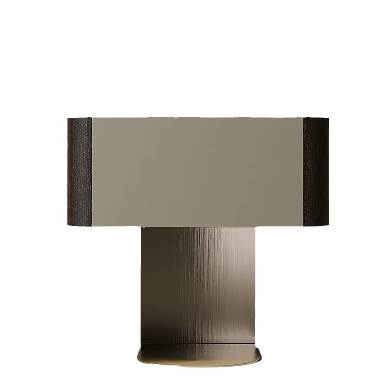 طاولة بجانب السرير فاخرة خفيفة، بلاطة صخرية، شقة صغيرة، غرفة نوم، سرير ممتاز #1