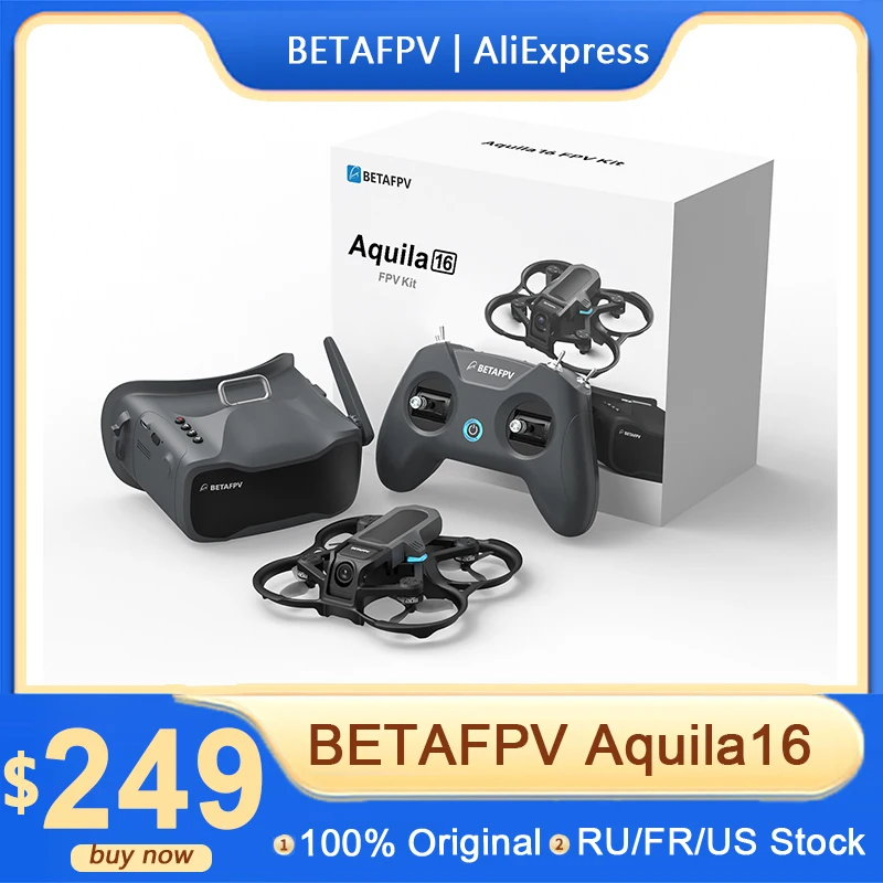 

BETAFPV Aquila16 Brushless Quadcopter VR03 Goggles Literadio 2 SE ELRS V3.0 2.4G FPV Quadcopter 2023 New Arriver