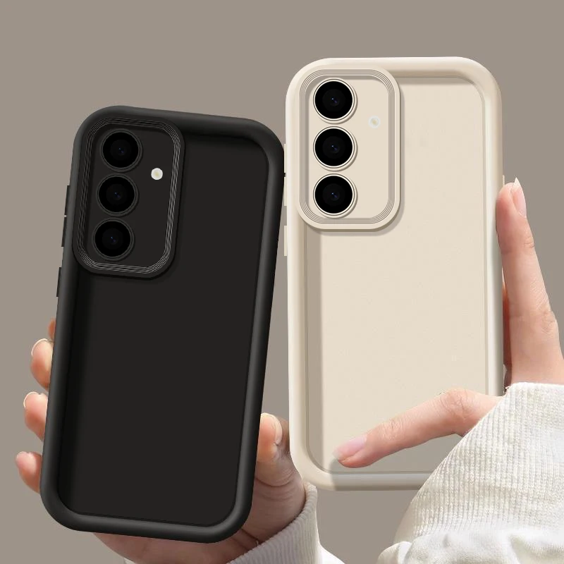 Candy Color Phone Case For Samsung Galaxy S24 S23 S22 Ultra Plus S21 S20 FE A55 A54 A53 A52 A35 A34 5G Silicone Soft TPU Cover