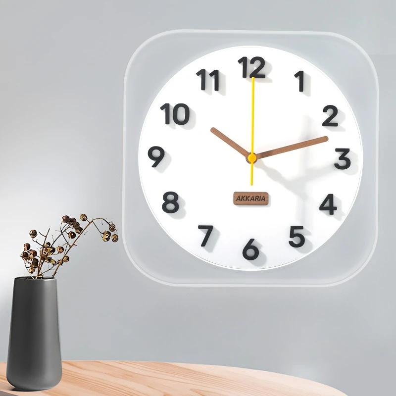 

Minimalist Office Wall Clocks Creativity Table Silent Bedroom Wall Clocks Digital Plastic Home Decor Orologi A Campana MHBGZ