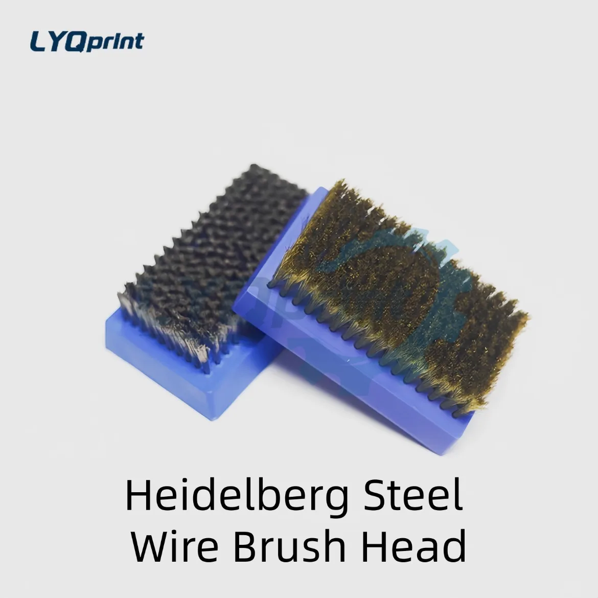 Heidelberg Anilox Roller Steel Wire Brush Head Rubber Handle Brass Copper Brush Printing Press Cleaning Parts