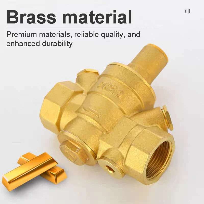 DN15 DN20 DN25 Pressure Regulating Valve With 2 Gauges DN40 DN50 Pressure Relief Valve with Adjustable Setting