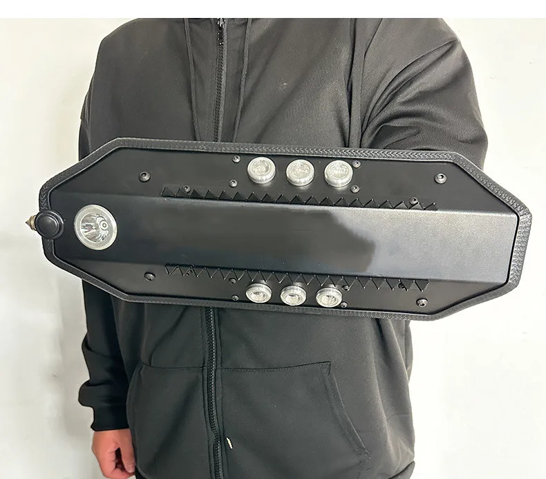 Self Defense Shield With Colorful Light Portable Personal Security Protection Tool Men Women Universal Aluminum Alloy